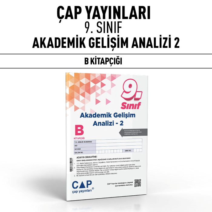 ÇAP 09.SINIF AKADEMİK GELİŞİM ANALİZİ 2-B - 24-25